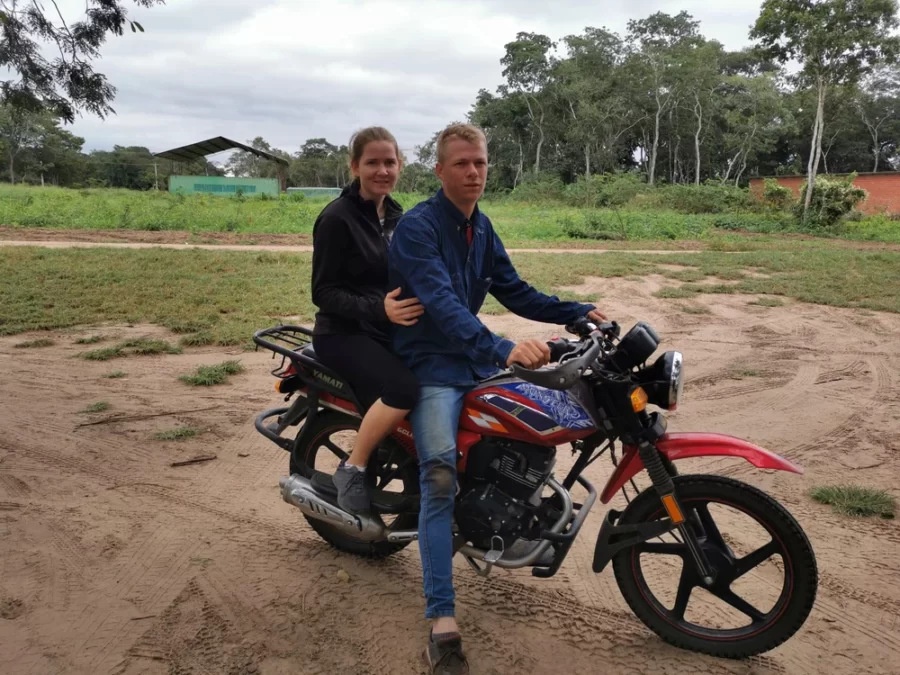 Anna y Peter llegando a Hacienda Verde