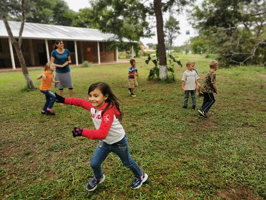 Niños de educación inicial de la escuela Hacienda Verde